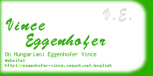 vince eggenhofer business card